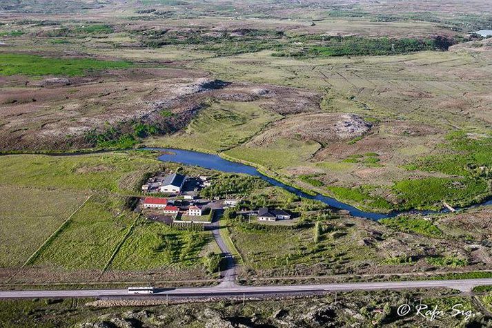Framkvæmdir standa nú yfir í Gunnarshólma.