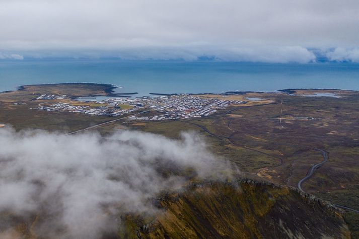 Frá Þorbirni og Grindavík.