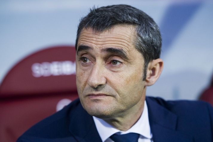 Ernesto Valverde, þjálfari Barcelona.