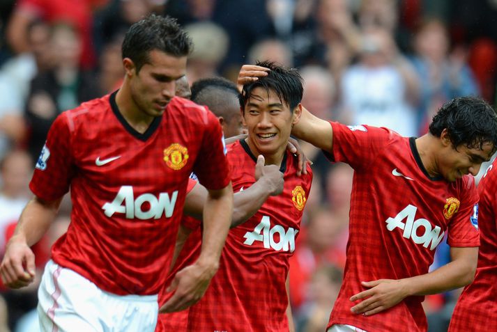 Hér sjást allir markaskorarar United í dag.