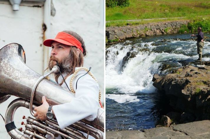 Ingi Garðar er himinlifandi með tilnefninguna og var enn að í Elliðaánni þegar fréttastofa náði af honum tali. 