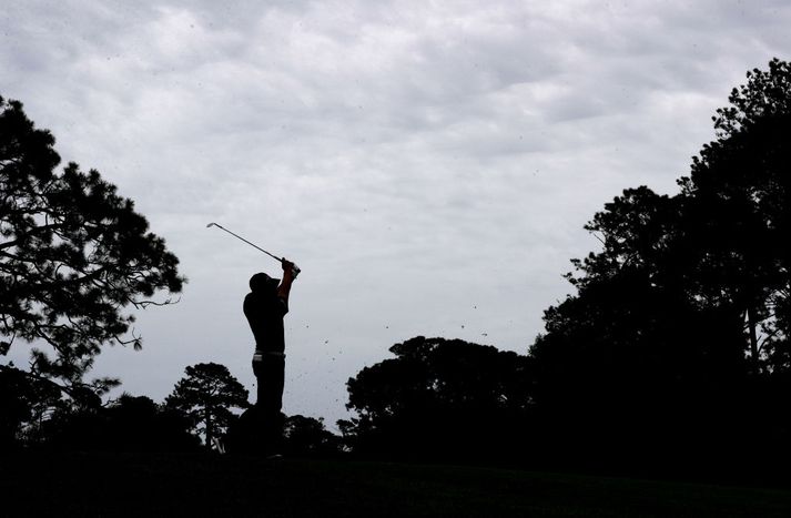 Myndin tengist fréttinni nákvæmlega ekki neitt fyrir utan að þarna er maður að spila golf.