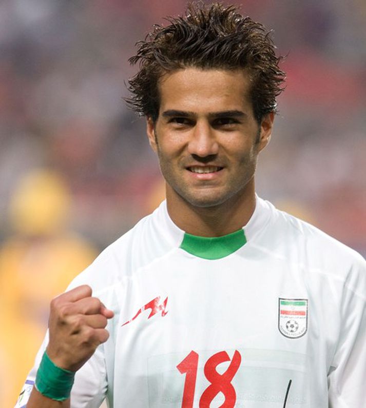 Shojaye Masoud fyrir leikinn umtalaða.