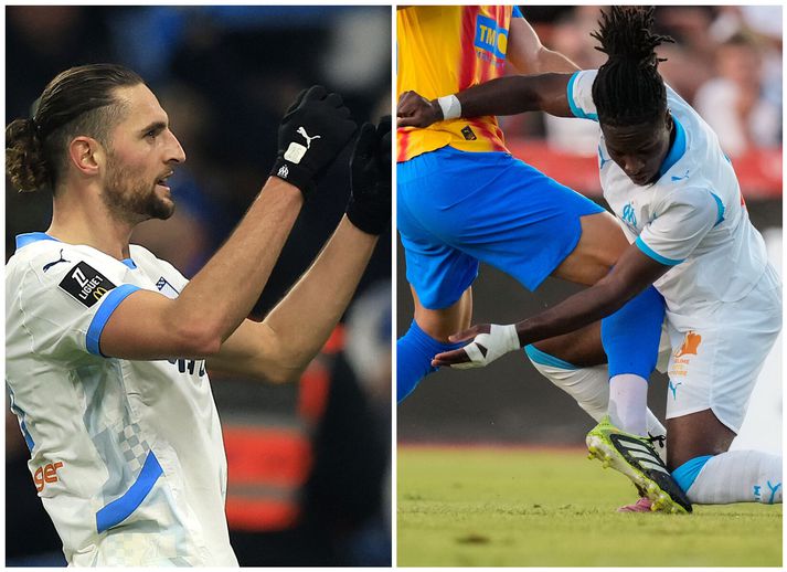 Adrien Rabiot og Jonathan Rowe fóru að slást í klefanum og spila ekki aftur fyrir Marseille.