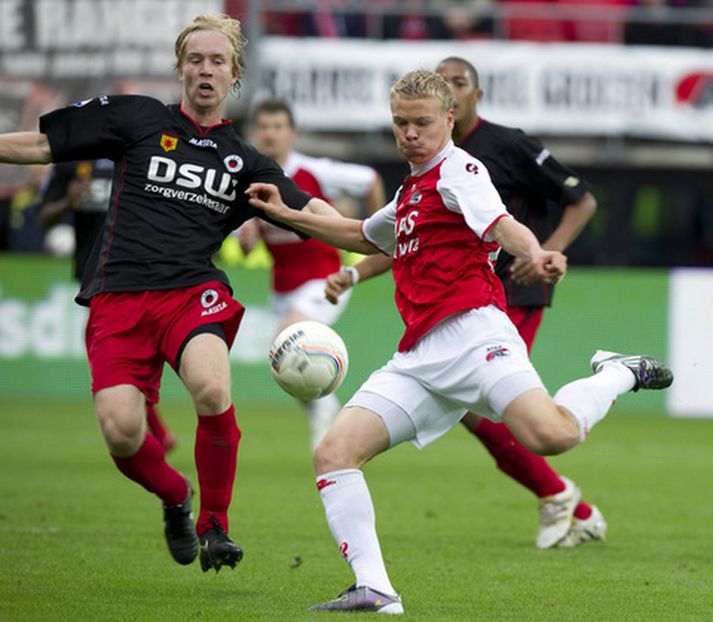 Kolbeinn í leik með AZ Alkmaar.