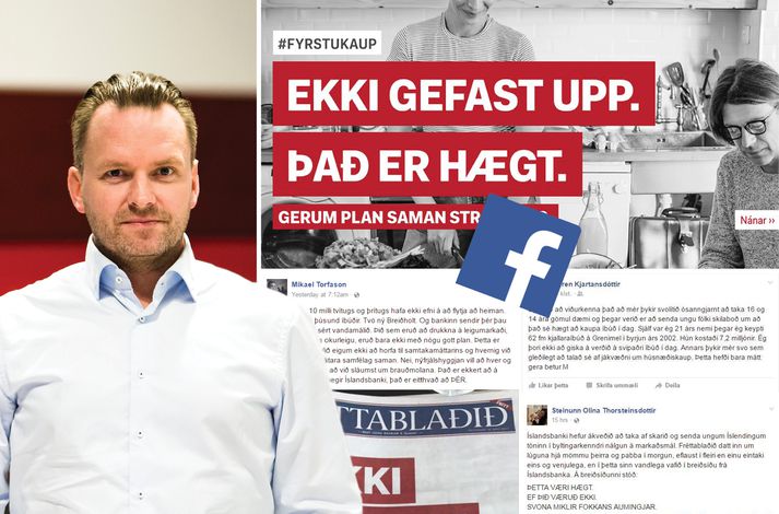 Guðmundur Arnar er maðurnn á bak við hina mjög svo umdeildu auglýsingaherferð Íslandsbanka og hann segir að þau þar hafi ekki viljað teikna upp einhverja glansmynd.