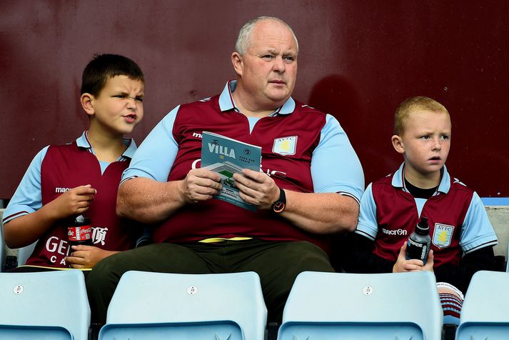 Stuðningsmenn Aston Villa.