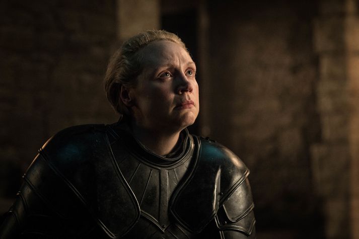 Gwendoline Christie fór með hlutverk Brienne of Tarth í þáttunum vinsælu.