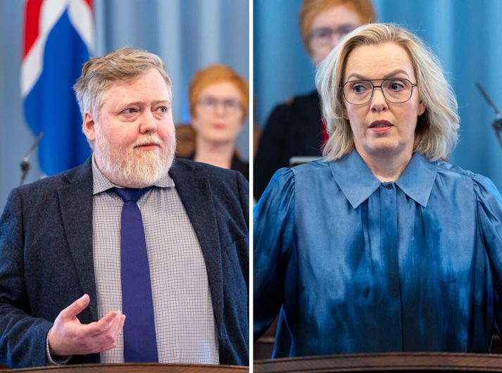 Sigmundur Davíð Gunnlaugsson og Guðrún Hafsteinsdóttir, formenn flokkanna.