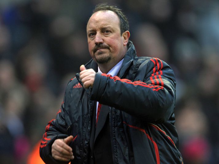 Rafael Benitez, stjóri Liverpool.