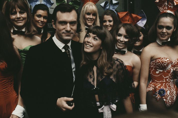 Hugh Hefner á sínum yngri árum. Fyrsta Playboy blaðið var gefið út árið 1953 en hét þá Stag.