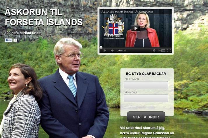 Heimasíðan.