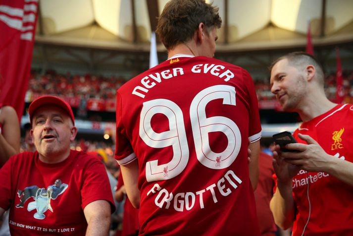 Stuðningsmenn Liverpool sem tengjast fréttinni ekki en voru staddir á Estadio Wanda Metropolitano á laugardagskvöldið.