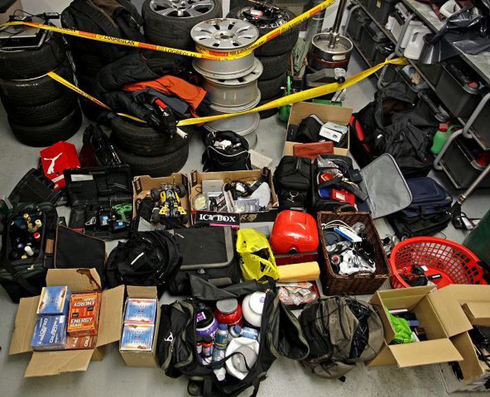 Þýfið sem fannst.