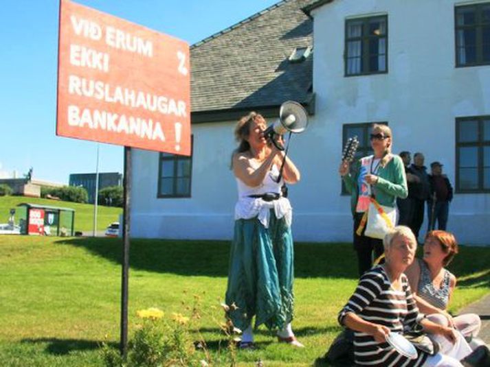Kristín Snæfell Arnþórsdóttir mótmælandi er einn af forsvarmönnum söfnunarinnar.