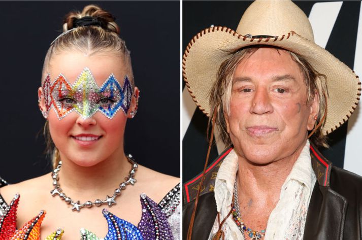 Jojo Siwa var í miklu uppnámi eftir niðrandi ummæli Mickey Rourke sem sagðist ætla að kjósa „lesbíuna“ strax út og að hún myndi hætta að vera hinsegin eftir vistina með honum.