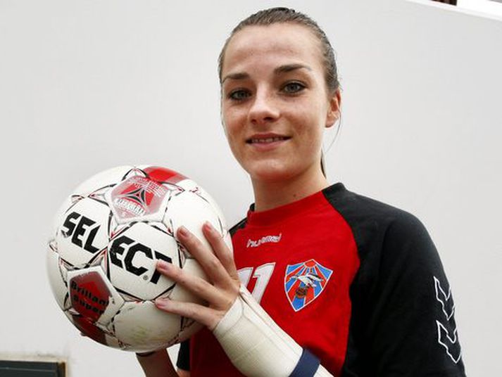 Hallbera Gísladóttir skoraði mark Vals á Ítalíu.
