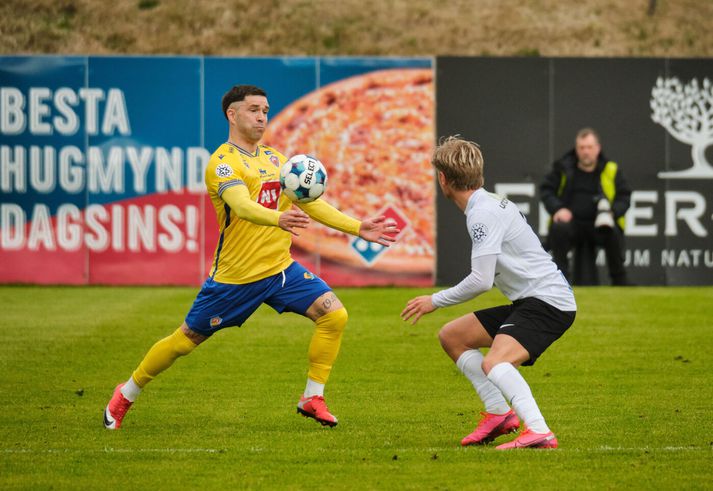 Hallgrímur Mar Steingrímsson skoraði eina mark leiksins.