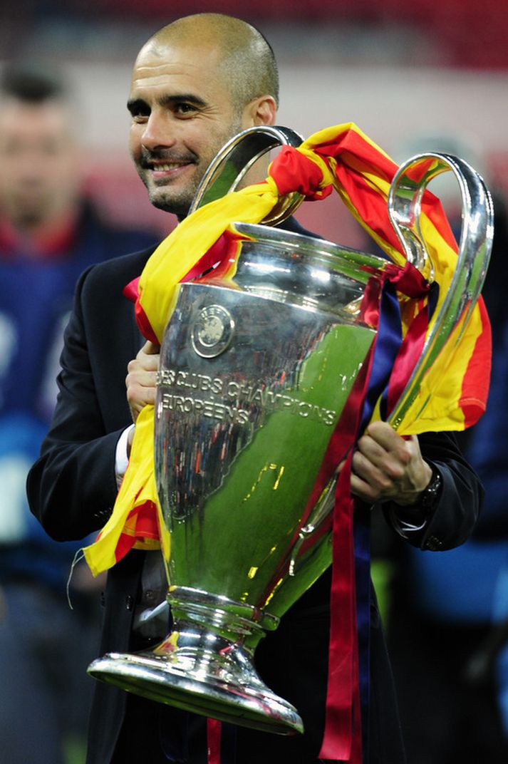 Pep Guardiola vann 14 titla með Barcelona.