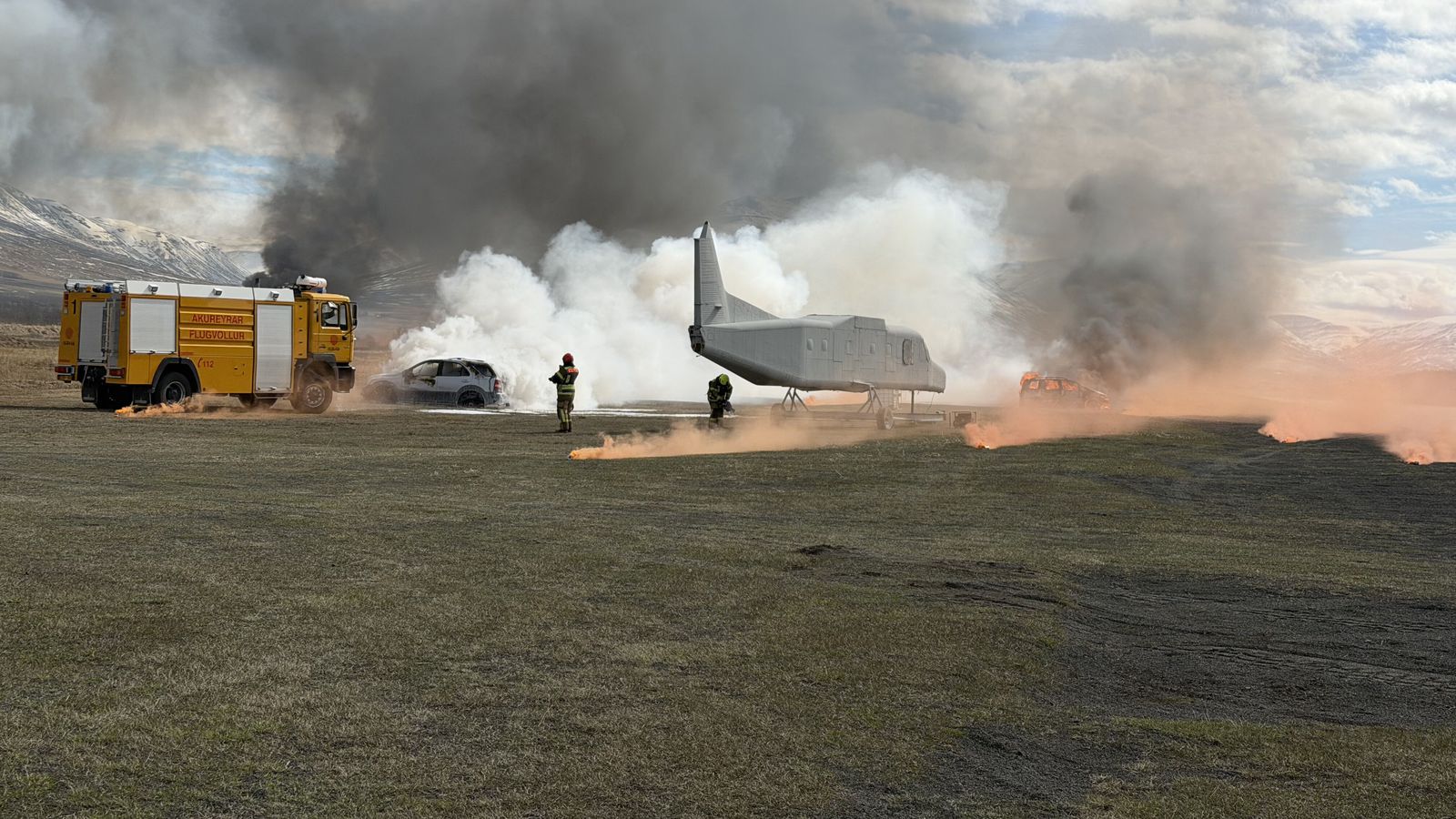 Á þriðja hundrað manns æfði við­brögð við flug­slysi