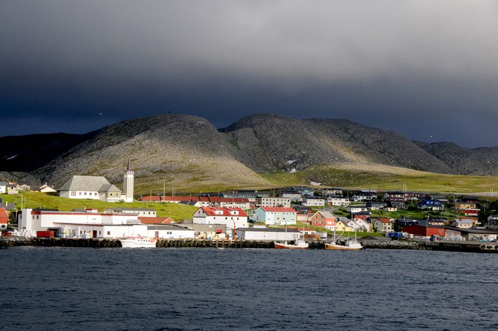 Frá Mehamn, nyrstu byggð Noregs.