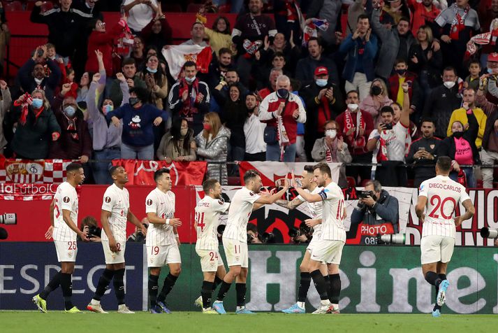 Sevilla vann góðan sigur gegn Dinamo Zagreb í kvöld.