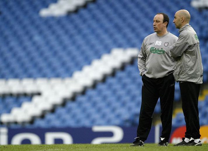 Rafael Benitez og Pako Ayesteran eru hættir að vinna saman eftir ellefu ára samstarf.nordic