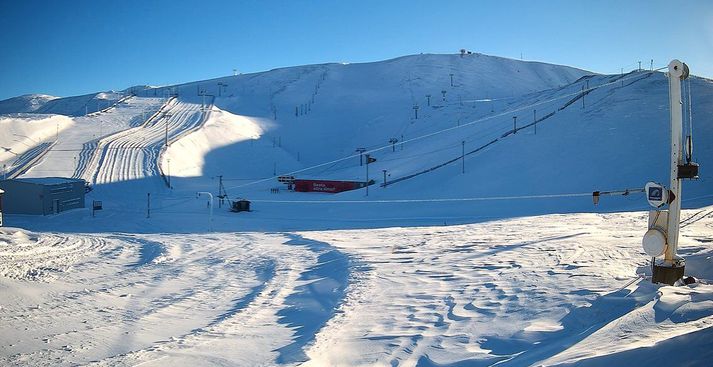 Svona var staðan í Bláfjöllum í hádeginu