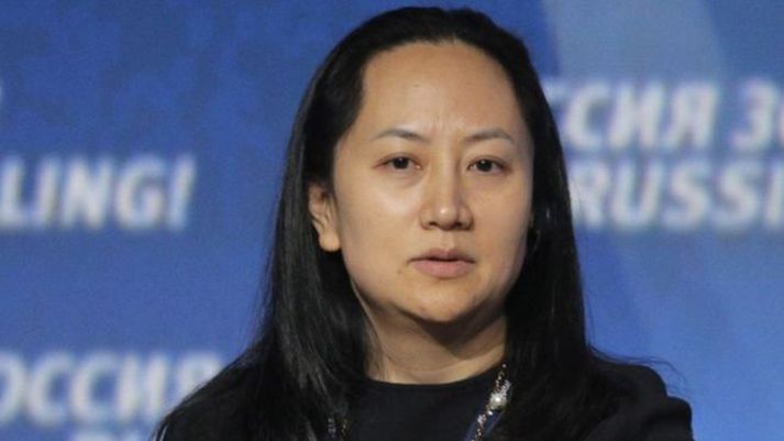 Meng Wanzhou var stöðvuð þegar hún millilenti í Kanada í upphafi mánaðarins.