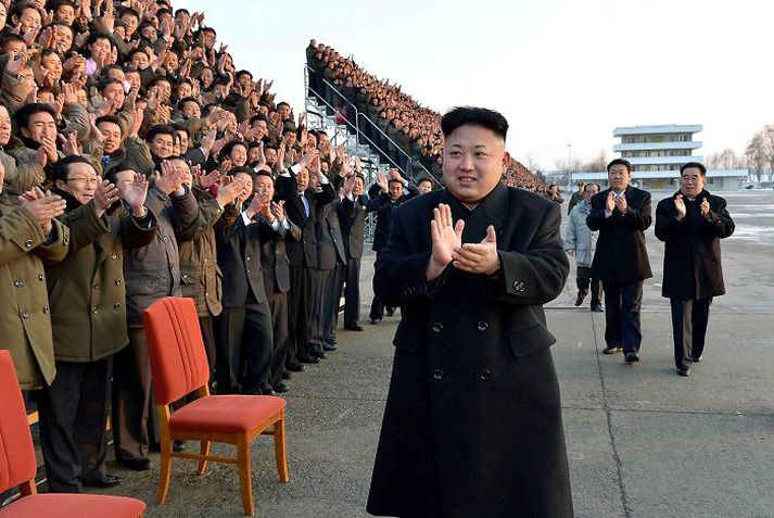Kim Jong-Un, leiðtogi Norður-Kóreu, vill ekki missa kjarnorkuvopnabúr sitt.