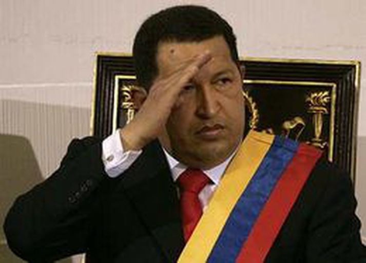 Hugo Chavez, forseti Venesúela.