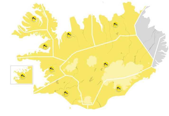 Austfirðingar sleppa við mesta hvassviðrið.