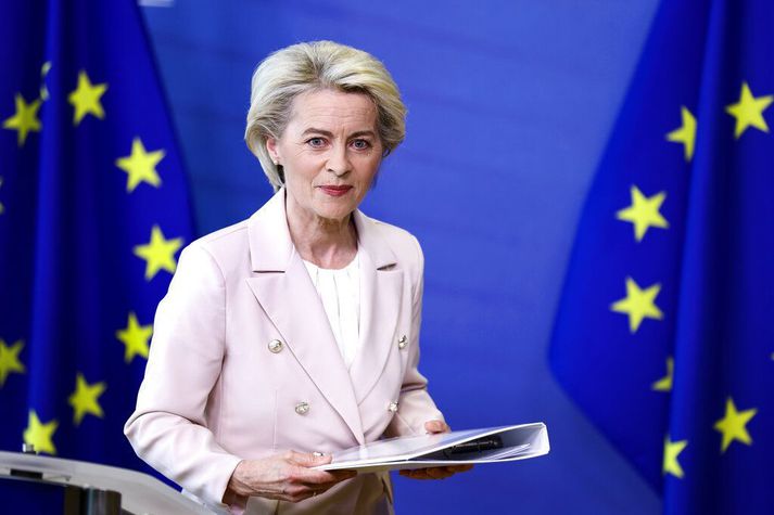 Ursula von der Leyen er forseti framkvæmdastjórnar Evrópusambandsins.