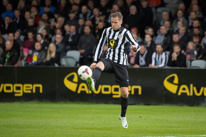 Kjartan Henry skoraði sitt fyrsta mark á tímabilinu gegn Lyngby í dag.