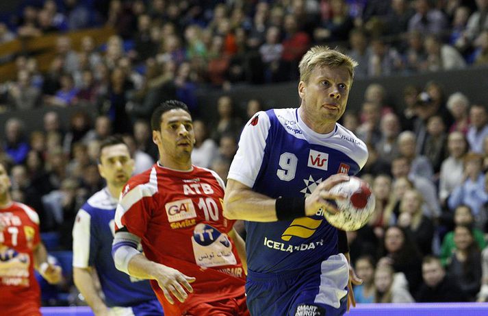 Guðjón Valur og strákarnir í íslenska landslðinu komast vonandi á HM í Katar.
