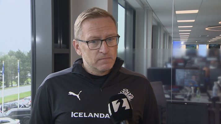 Þorsteinn Halldórsson, þjálfari íslenska kvennalandsliðsins í knattspyrnu, segir markmið liðsins vera að komast á HM.