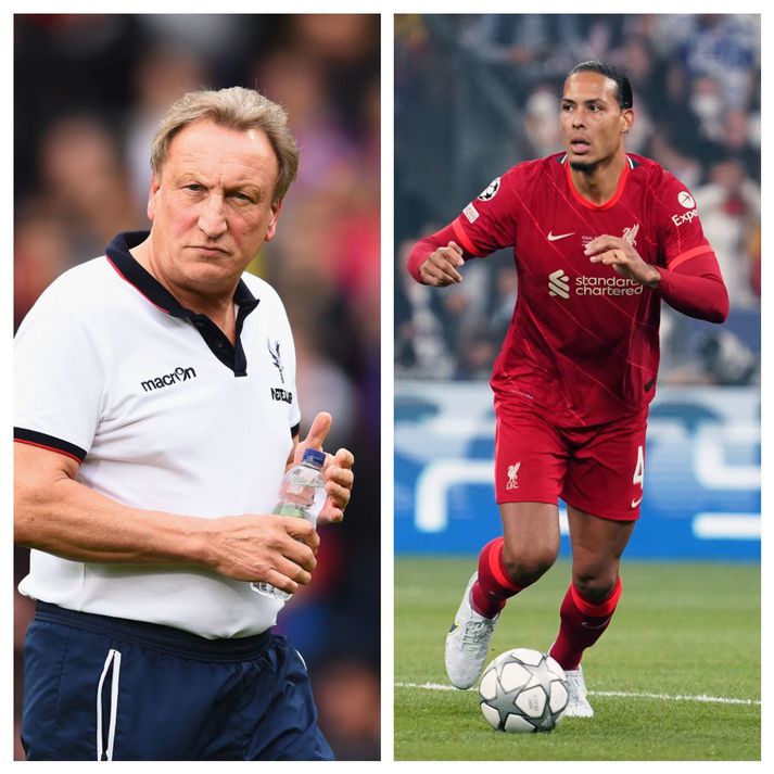 Neil Warnock, fyrrum knattspyrnustjóri Crystal Palace og Virgil Van Dijk, leikmaður Liverpool