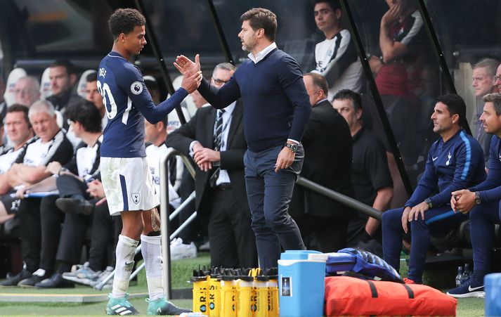 Pochettino er hann skipti Alli af velli.