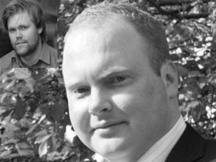 Davíð Þorláksson og Árni Helgason er í horninu.