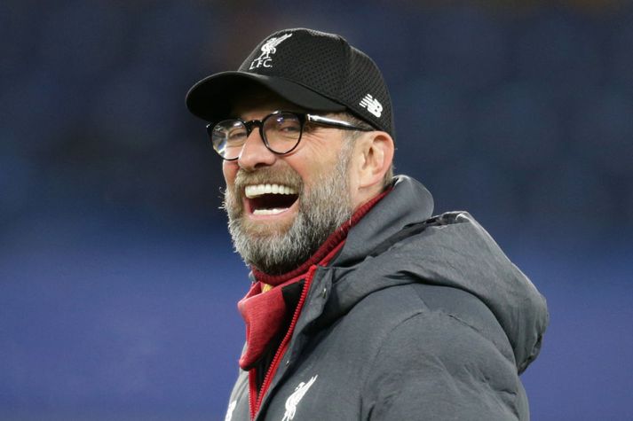 Klopp á Stamford Bridge í gær.