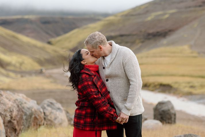 Avery átti allra síst von á að finna ástina hér á landi.