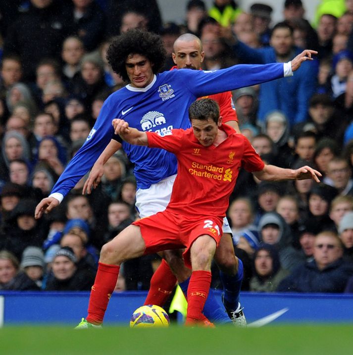 Fellaini í leik gegn Liverpool.