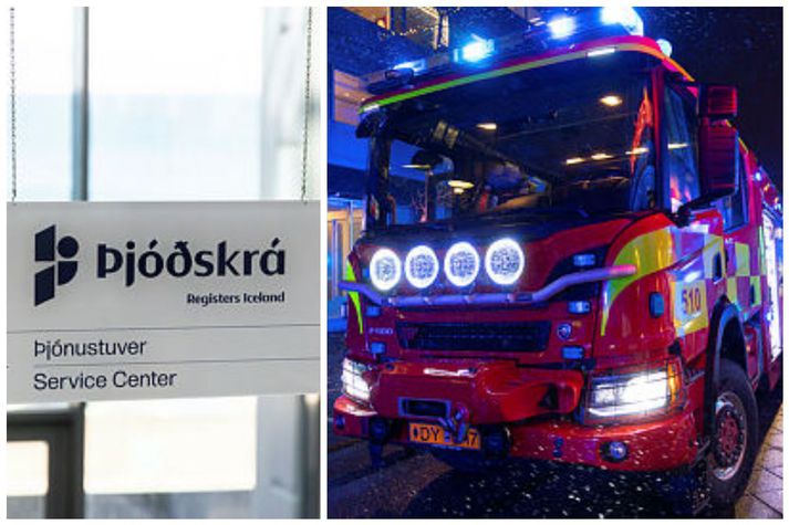 Lögregla telur að um íkveikju hafi verið að ræða.