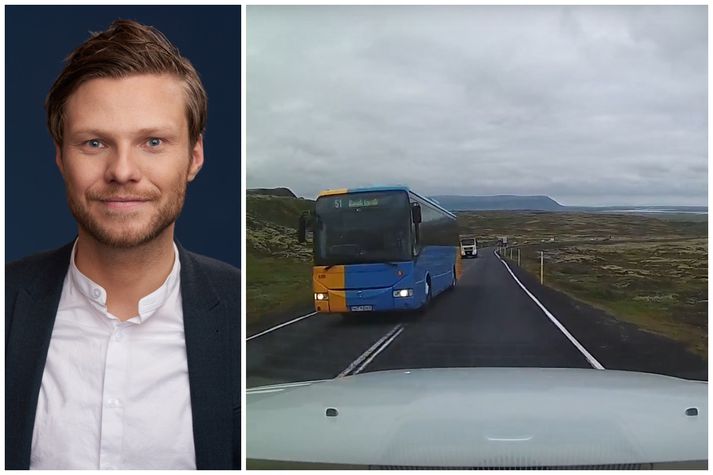 Guðmundur Heiðar Helgason, upplýsingafulltrúi Strætó, fékk myndbandið sent seint í gærkvöldi.