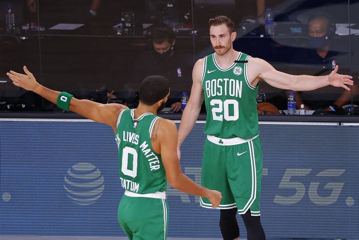 Gordon Hayward kom aftur inn í lið Boston Celtics í síðasta leik og Jayson Tatum var sáttur með það.