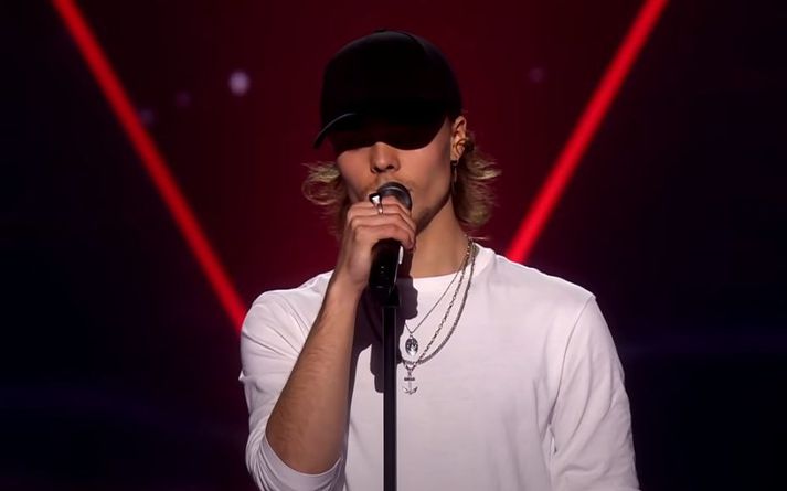 Natan Dagur sló rækilega í gegn í norsku útgáfunni af The Voice.