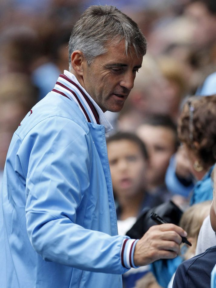 Roberto Mancini, stjóri Manchester City.
