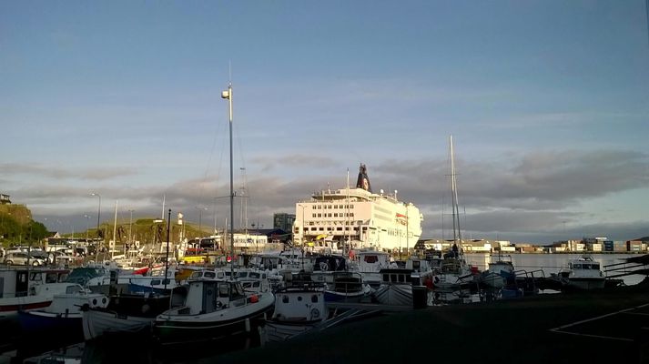 Norræna í höfn í Þórshöfn í Færeyjum í lok síðustu viku. 