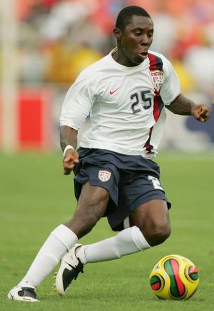 Freddy Adu í leik með bandaríska landsliðinu.