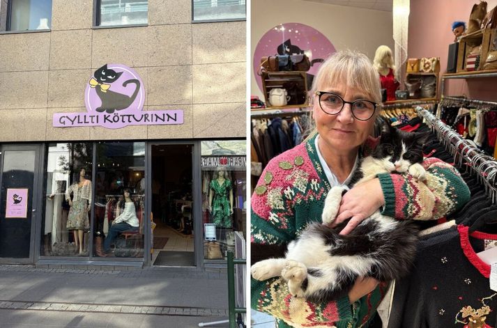 Hafdís Þorleifsdóttir, sem á Gyllta köttinn, segir kúnna sína hafa gefist upp á miðbænum.